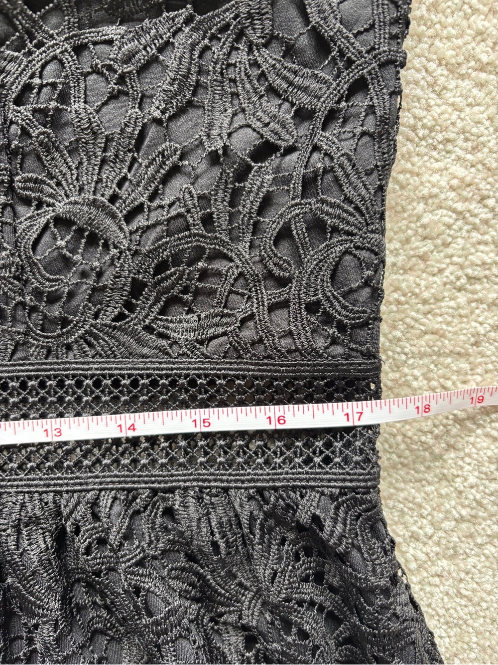 Express Black Lace Mini Dress with Spaghetti Straps - Picture 8 of 11